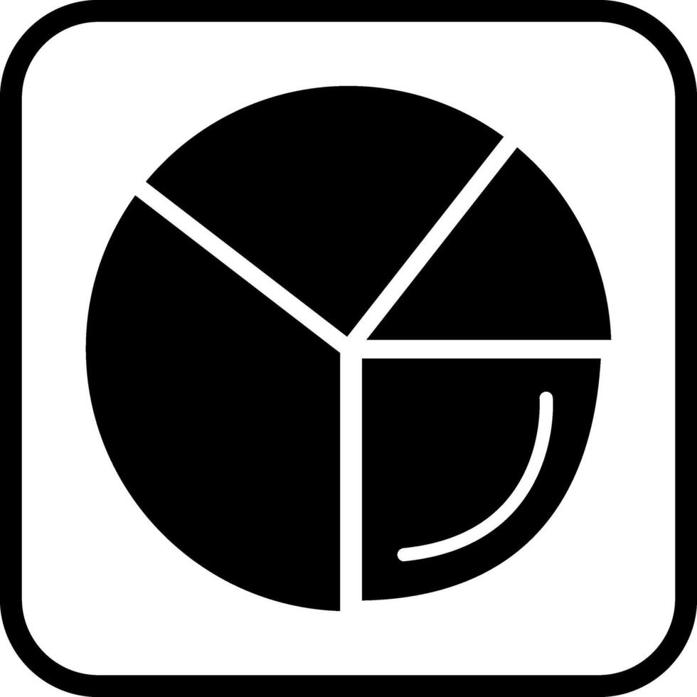 icono de vector de análisis de gráfico circular