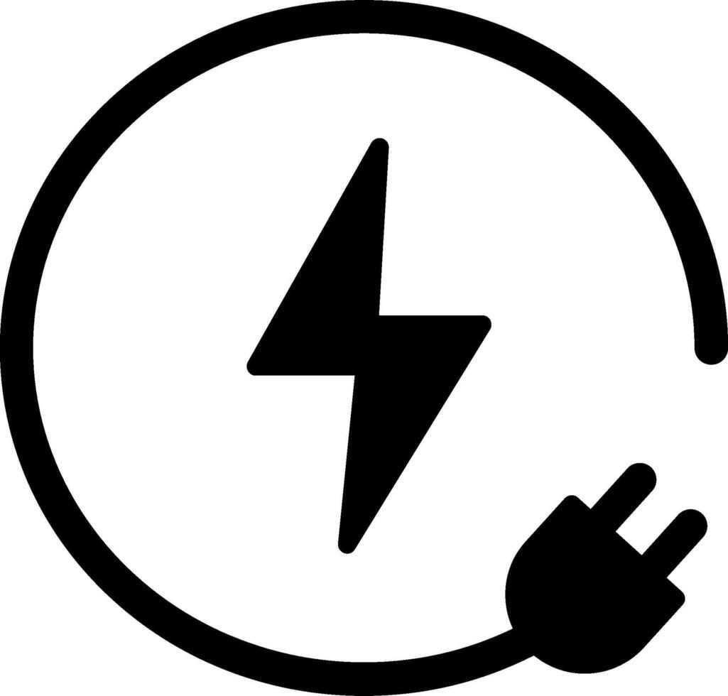 icono de vector de electricidad