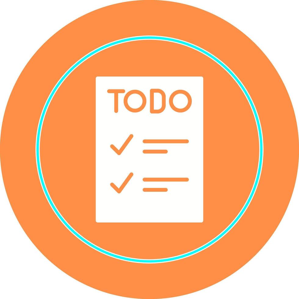 icono de vector de lista de tareas