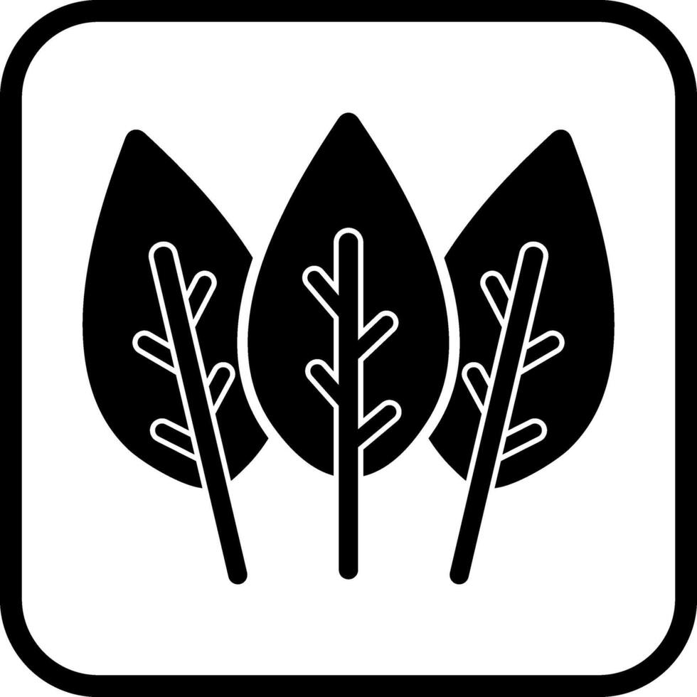 icono de vector de hojas de tabaco