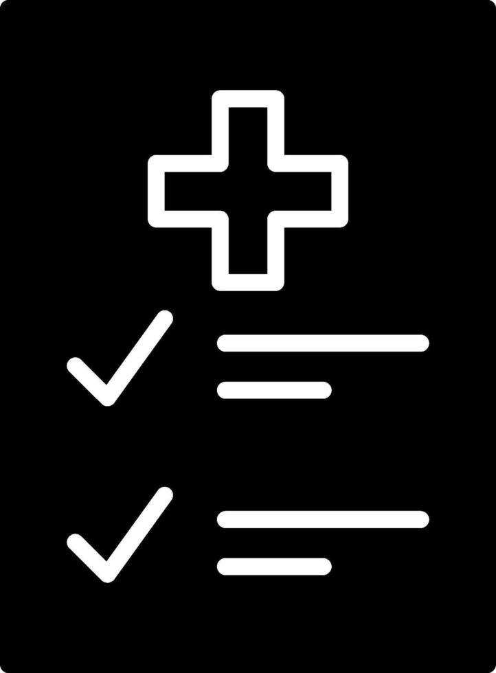 Medical Examination List Vector Icon