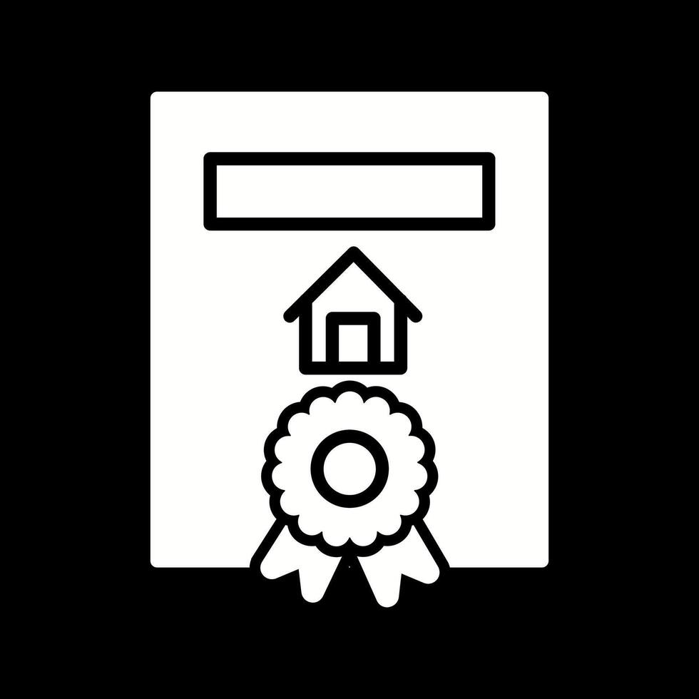 icono de vector de certificado