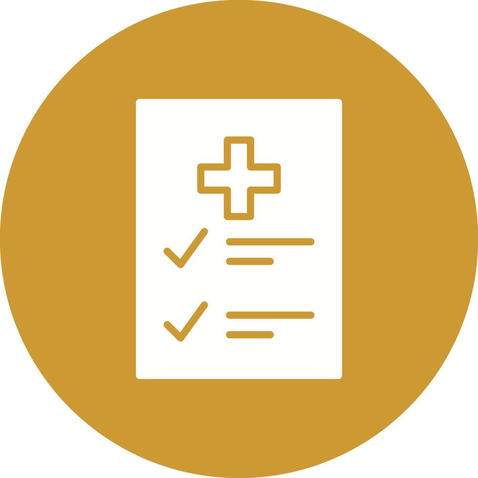 Medical Examination List Vector Icon