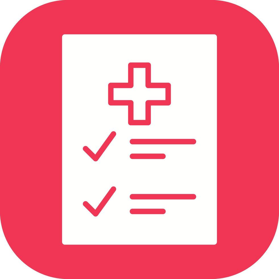 Medical Examination List Vector Icon