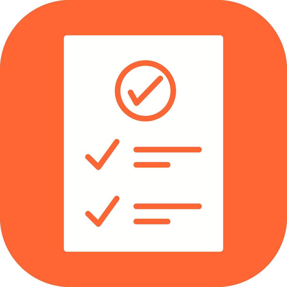 Check Up List Vector Icon