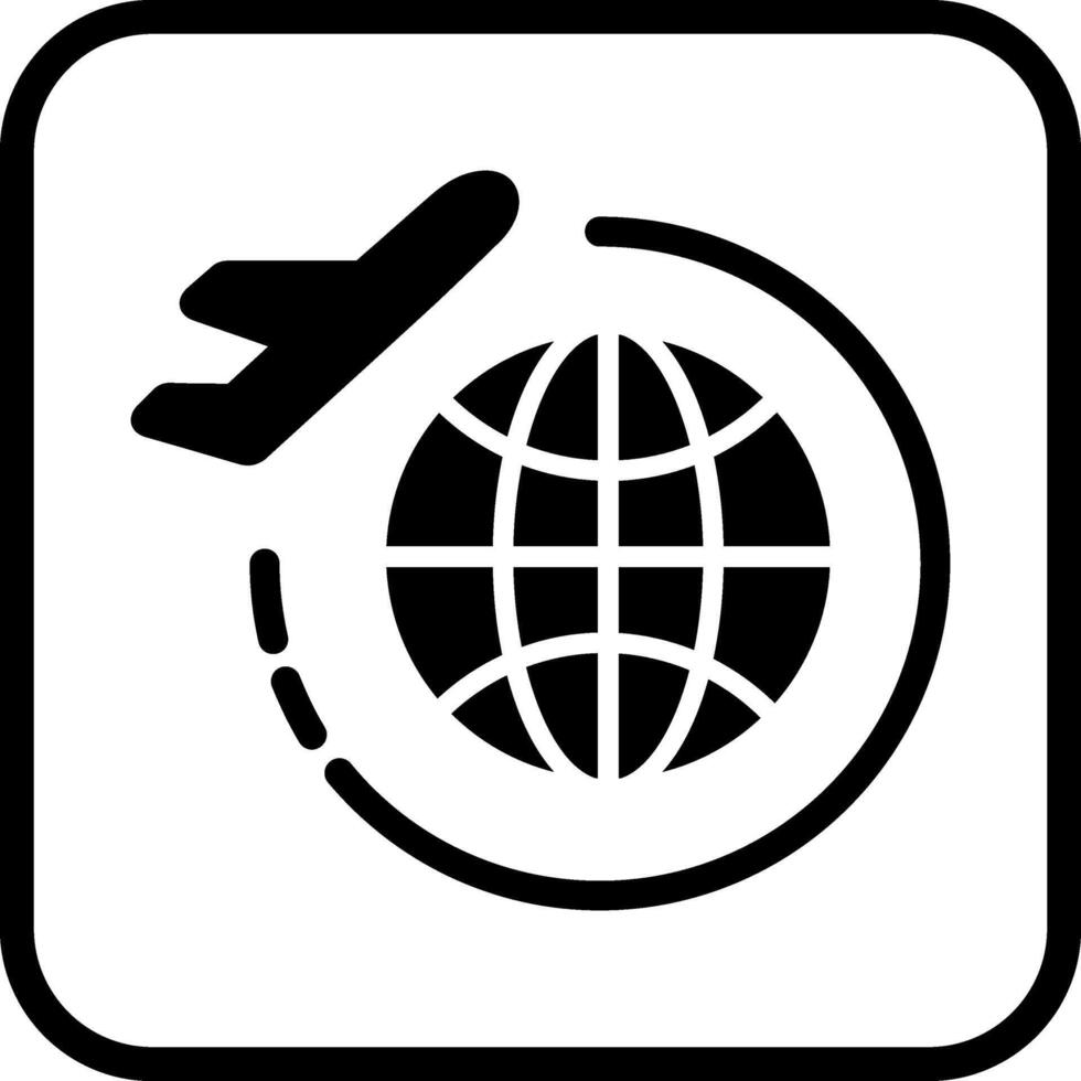 icono de vector de gira mundial