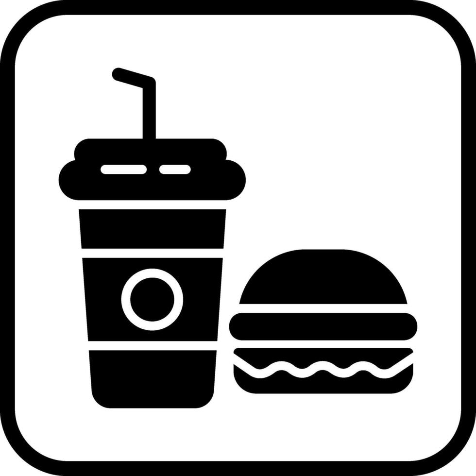 icono de vector de comida chatarra