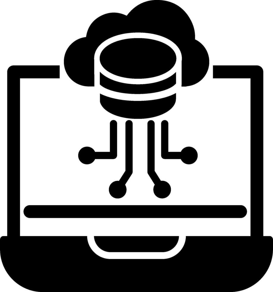 icono de vector de almacenamiento de datos