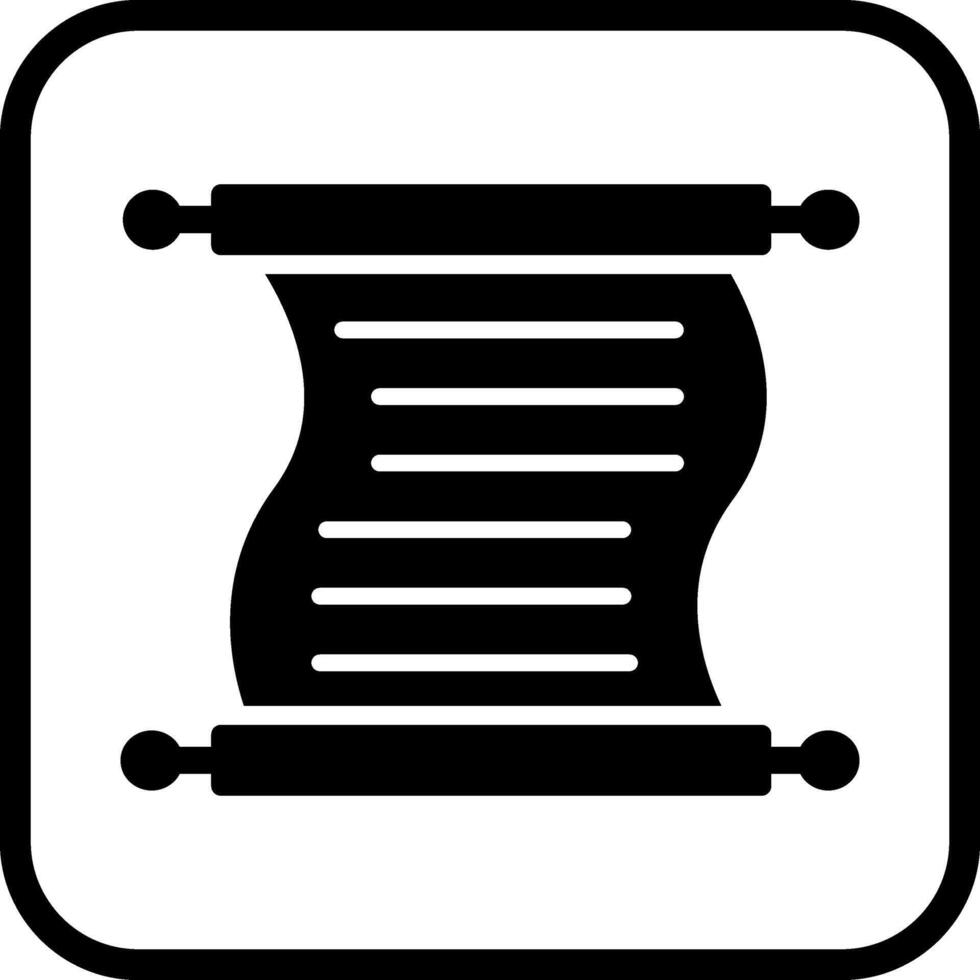 Scroll of Paper Vector Icon