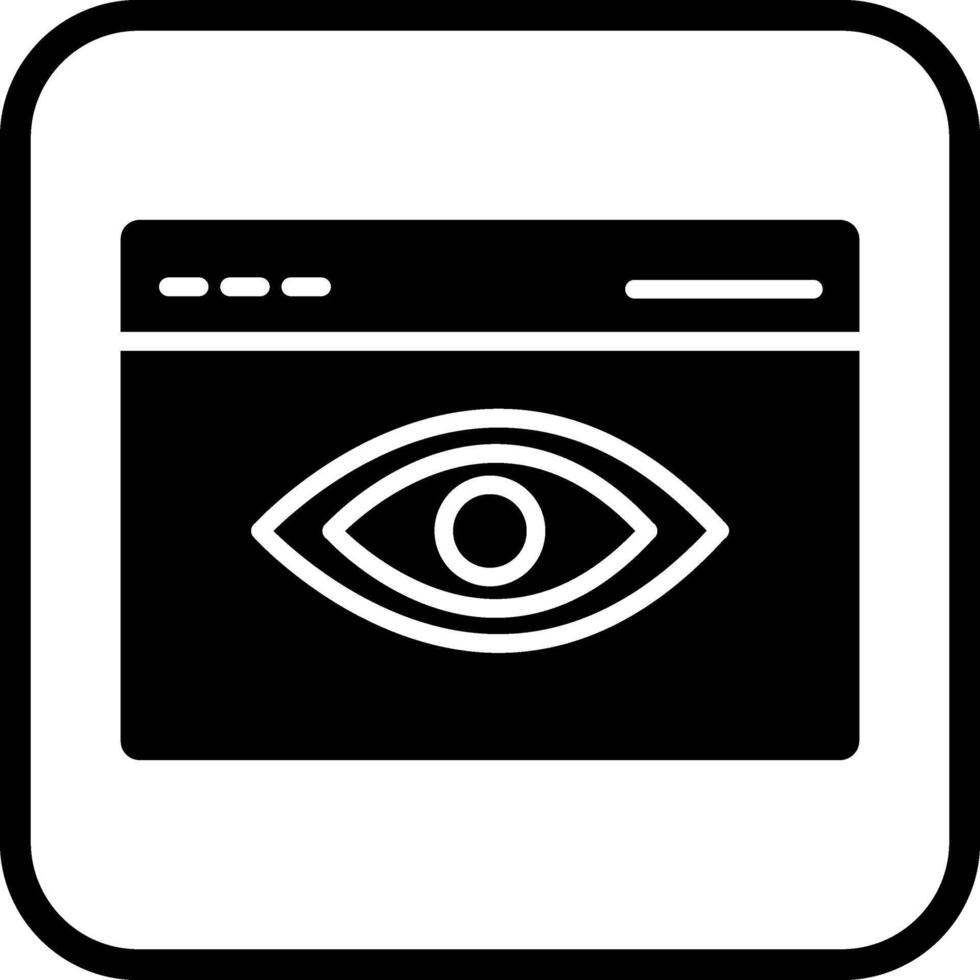 Web Visibility Vector Icon