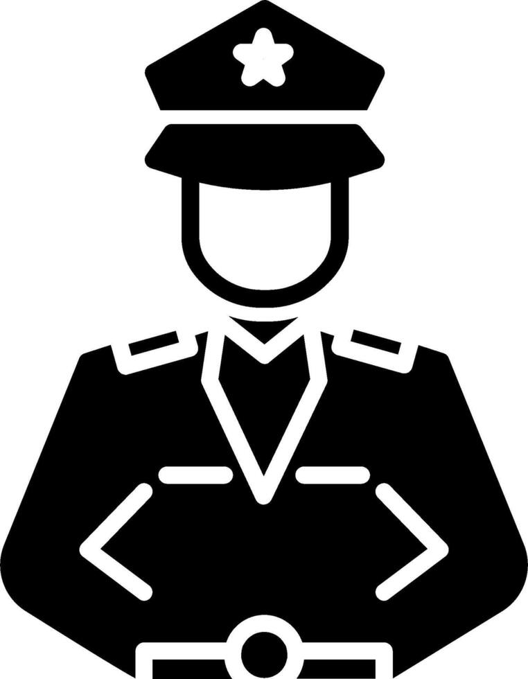 Police Man Vector Icon