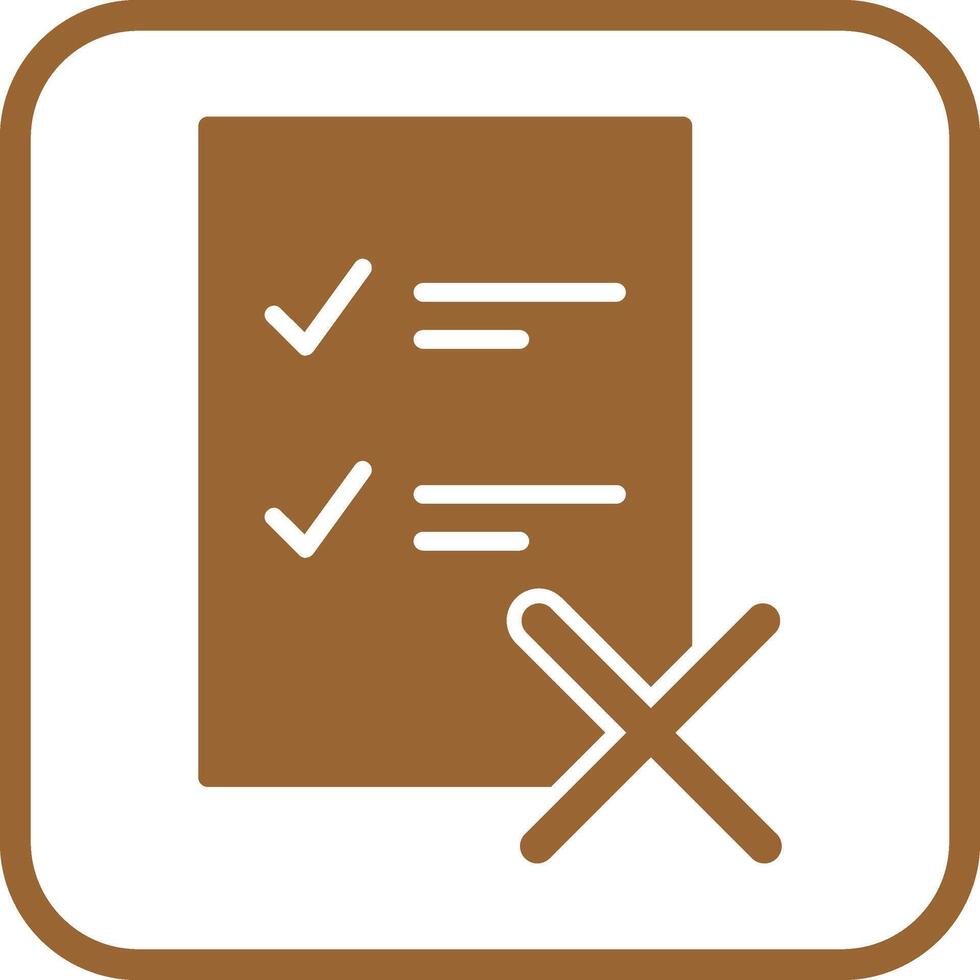 Fake List Vector Icon