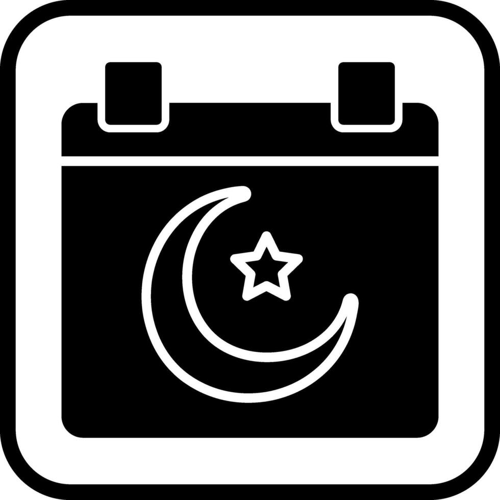 Islamic Calendar Vector Icon