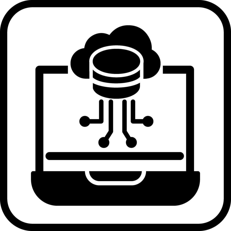 icono de vector de almacenamiento de datos