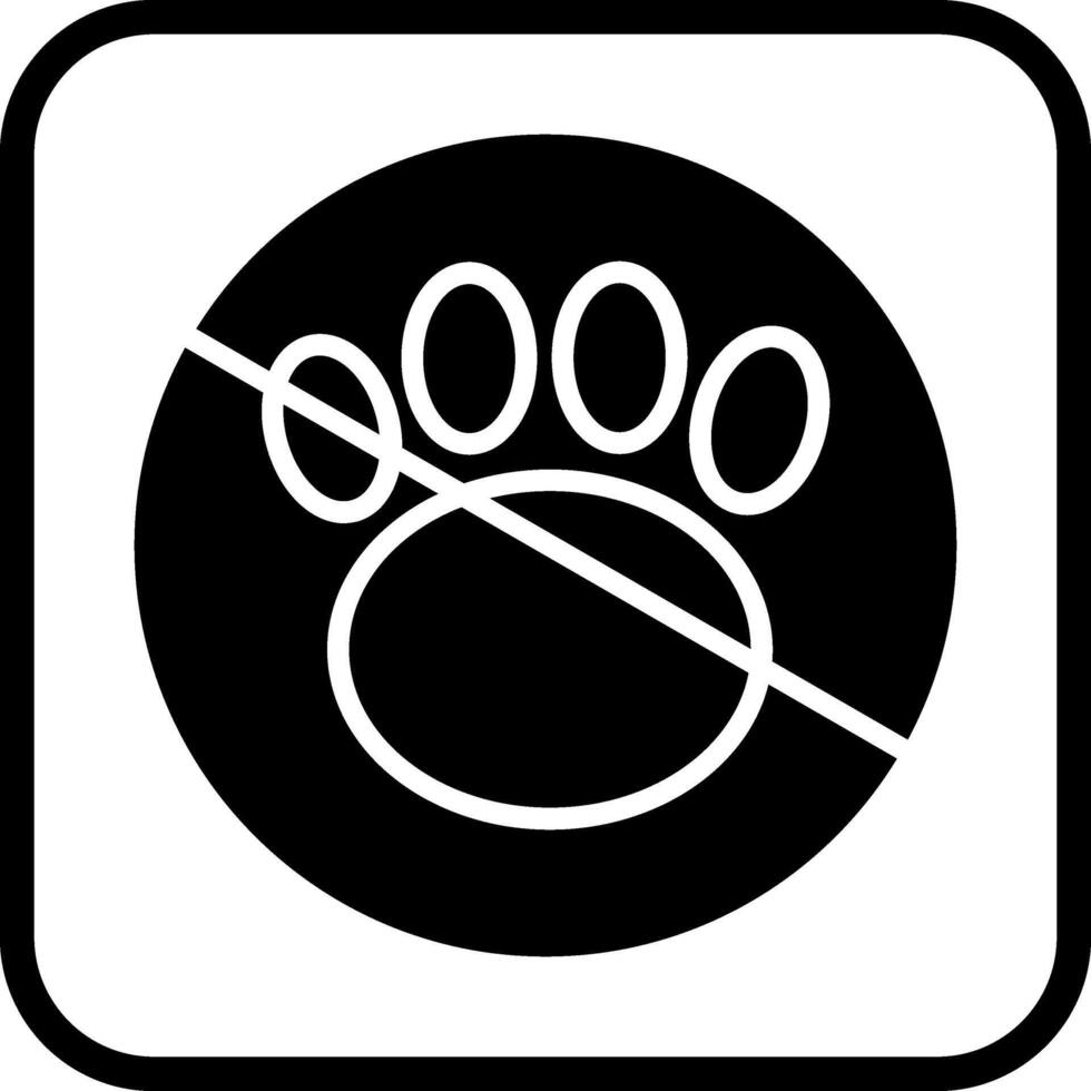 No Pets Vector Icon