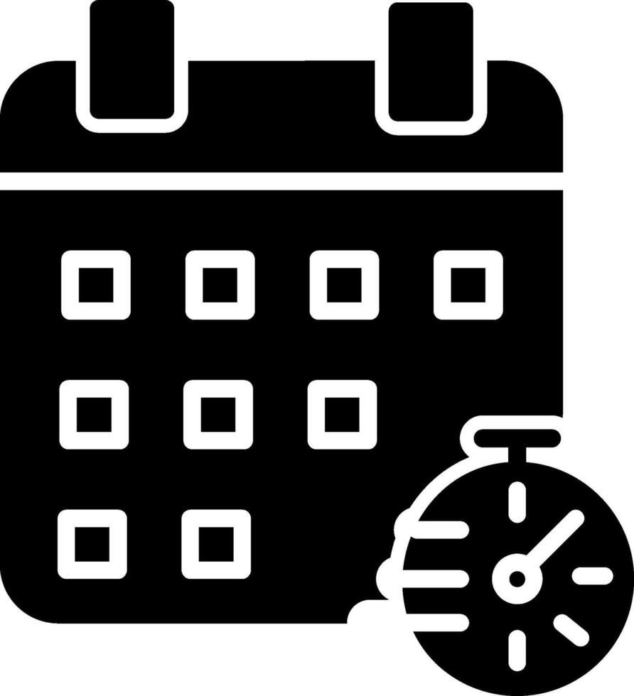 icono de vector de horario