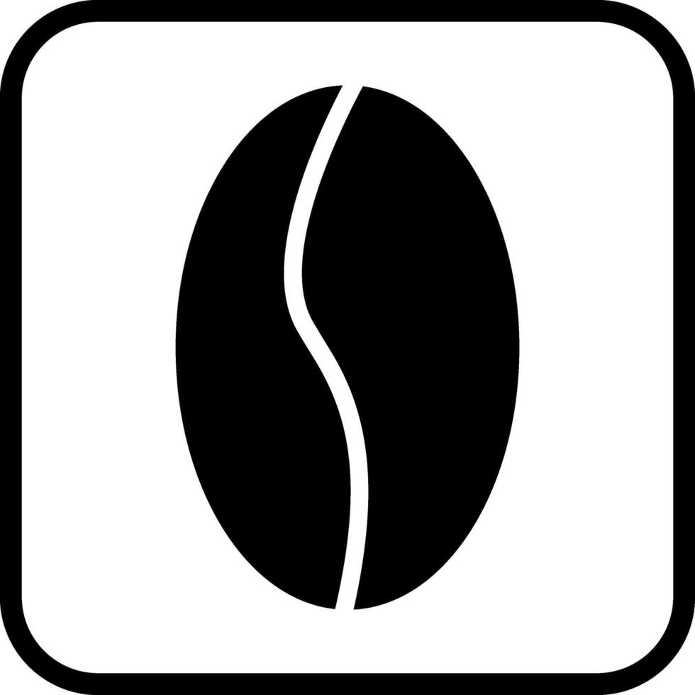 icono de vector de grano de café