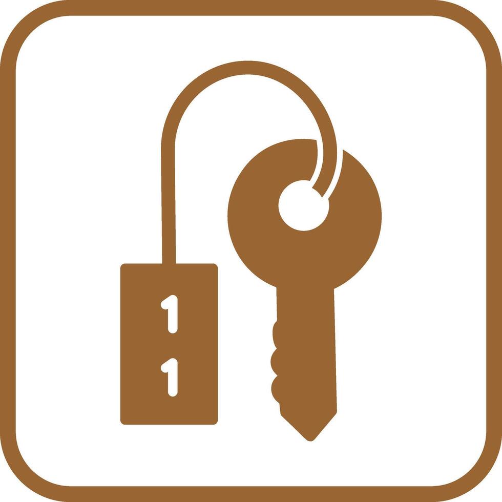 Room Key Vector Icon