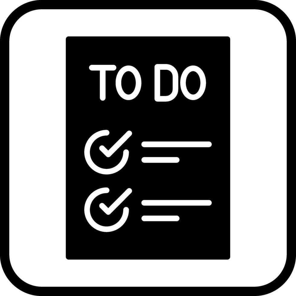 Today to Done Checklist Vector Icon