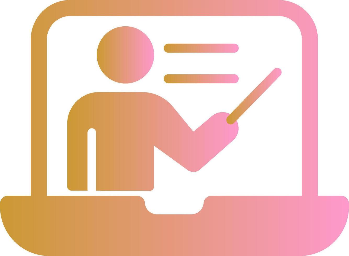 Online Lesson Vector Icon