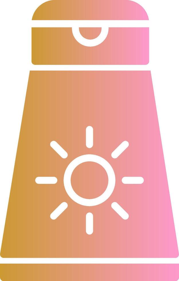 icono de vector de crema solar