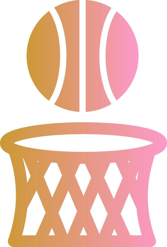 icono de vector de baloncesto