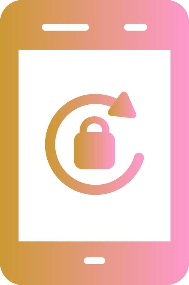 Portrait Orientation Lock Vector Icon