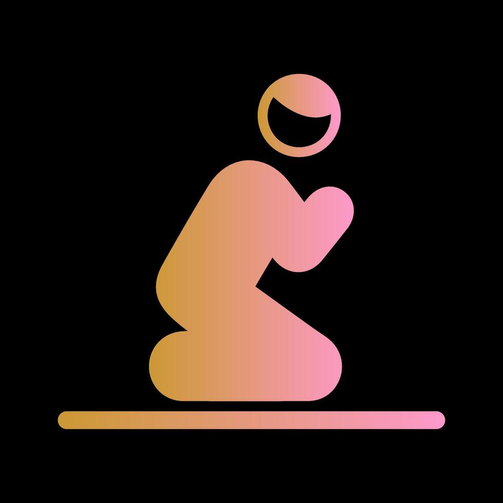 Offering Prayer Vector Icon