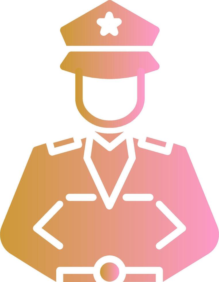Police Man Vector Icon