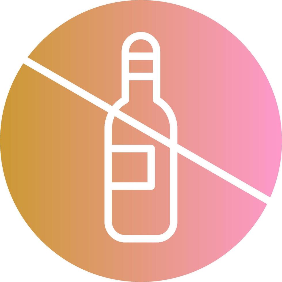 No Drinking Vector Icon