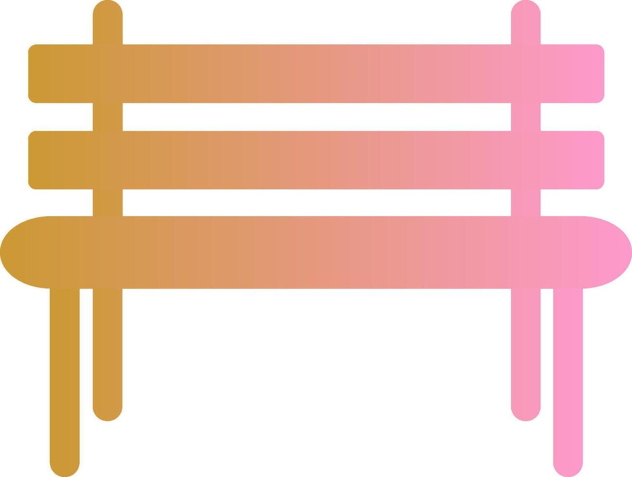 Garden Bench Vector Icon