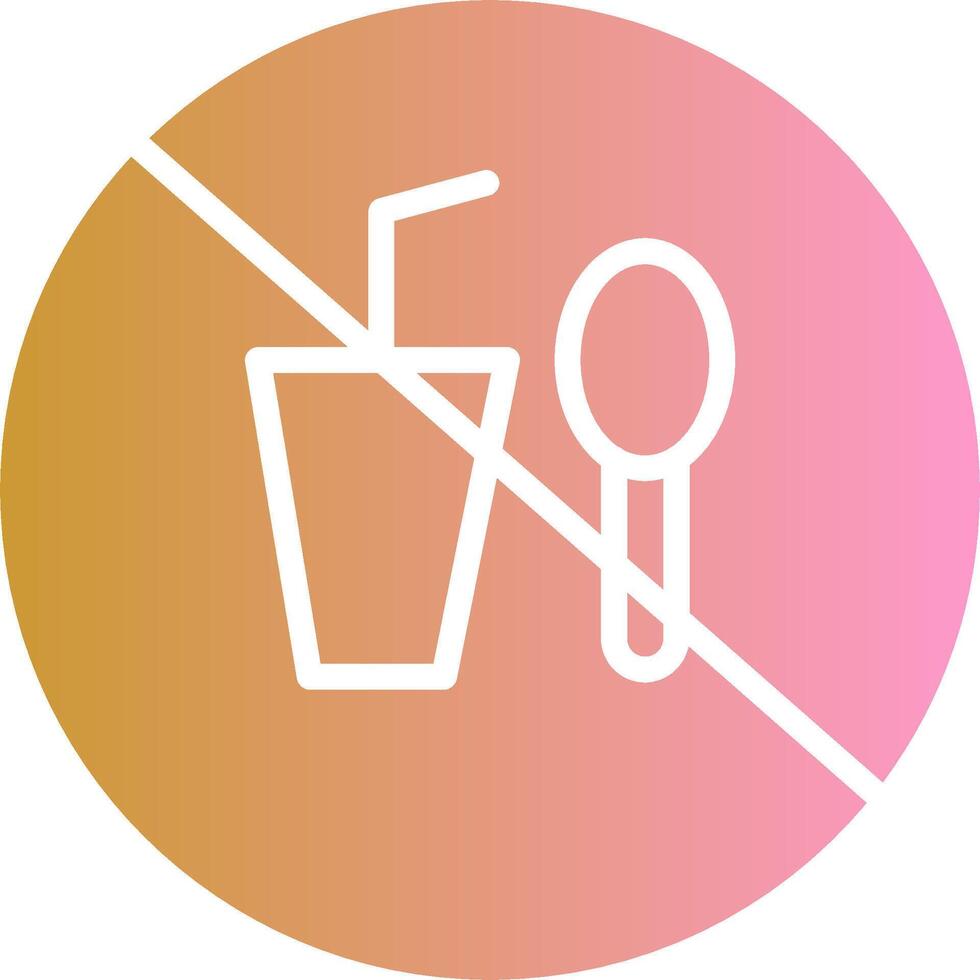 No Food or Drinks Vector Icon