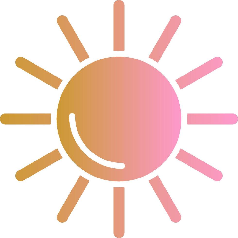 Sun II Vector Icon