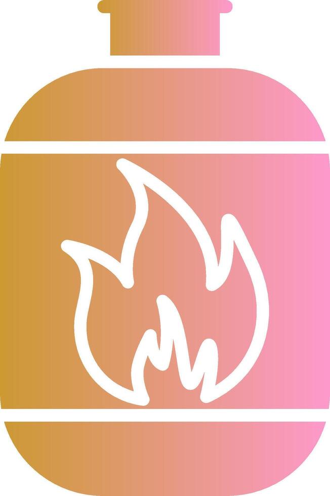 Gas Cylinder Vector Icon