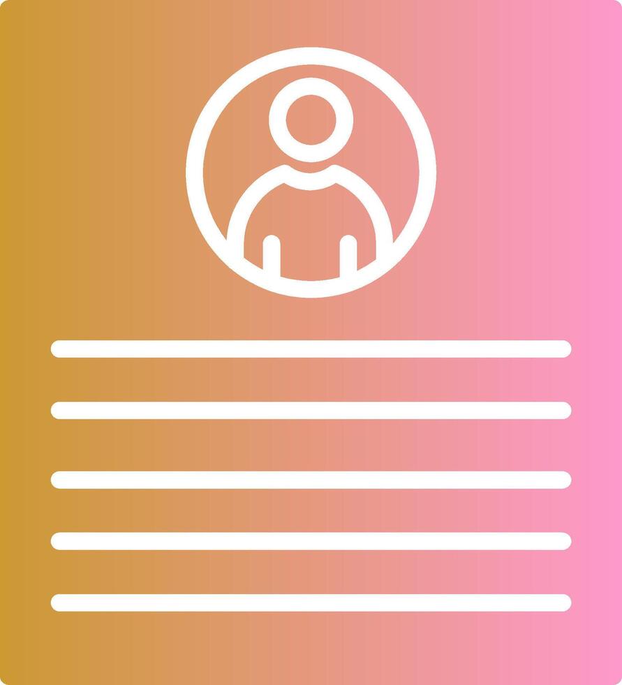 Client Profile Vector Icon