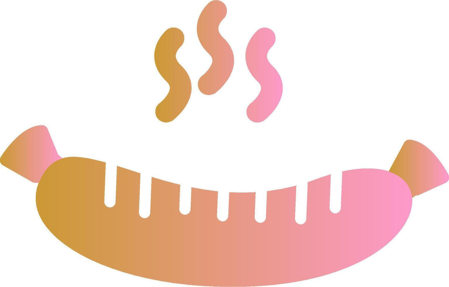 Hot Sausage Vector Icon