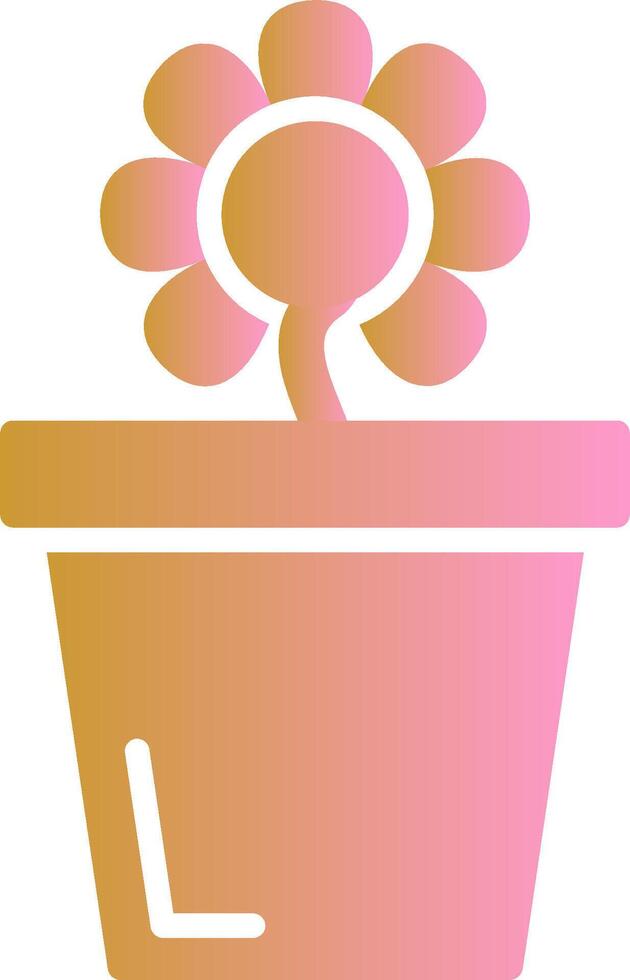 Flower Pot Vector Icon