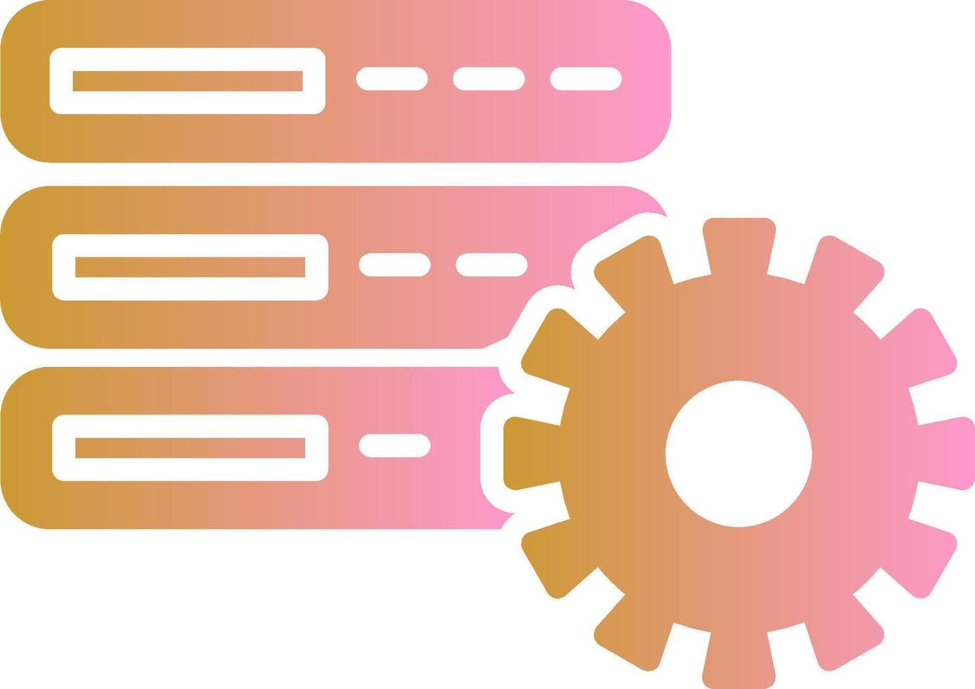 Database Setting Vector Icon
