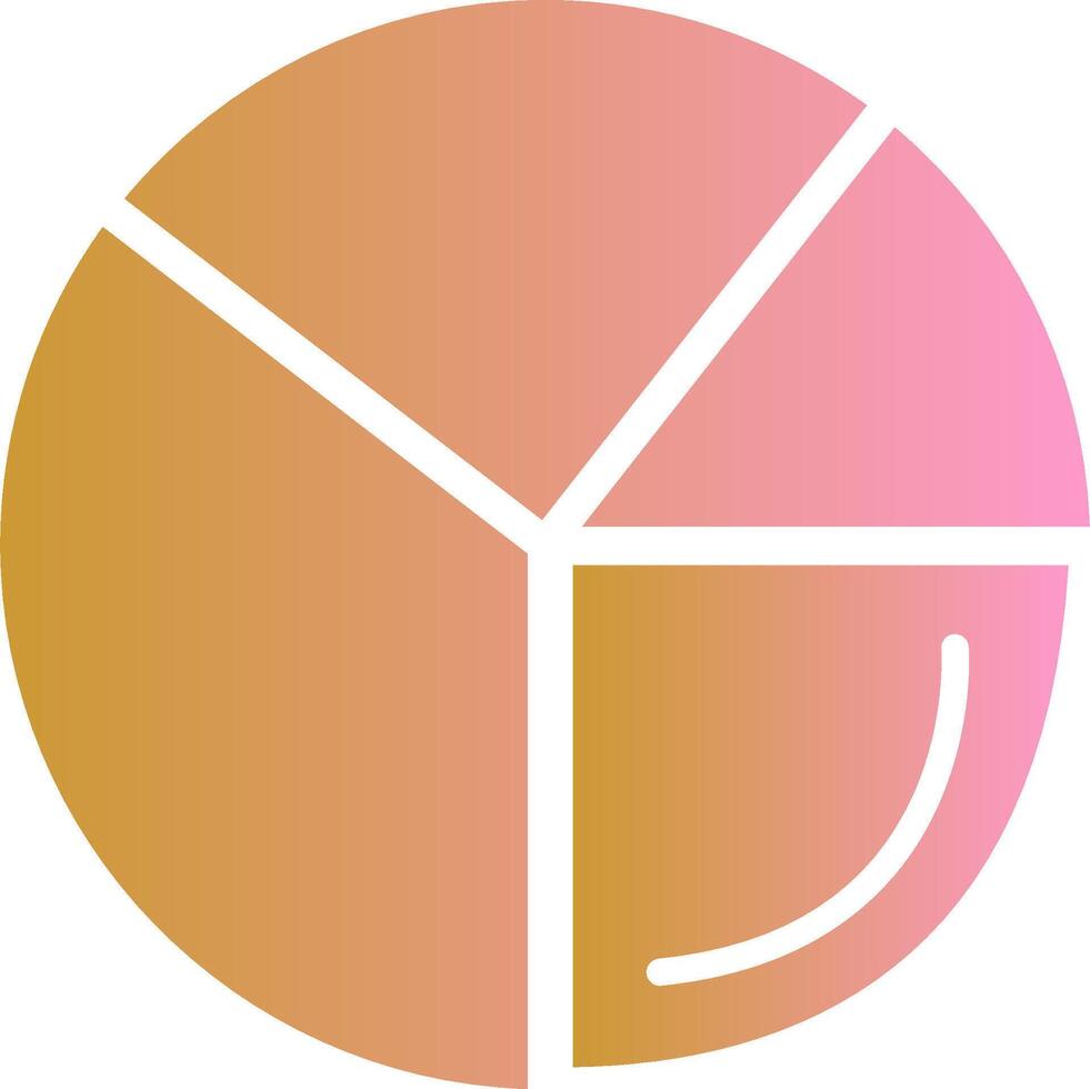 Pie Chart Analysis Vector Icon