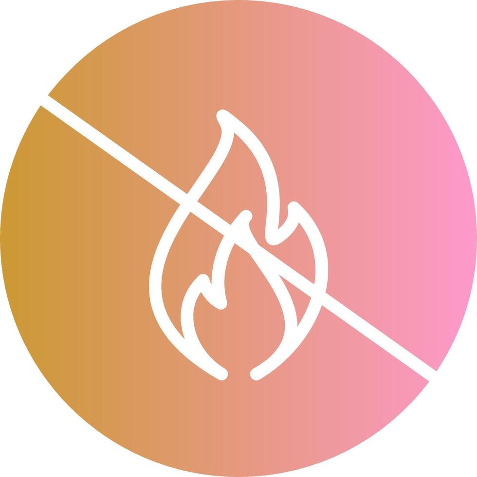 Danger of Flame Vector Icon