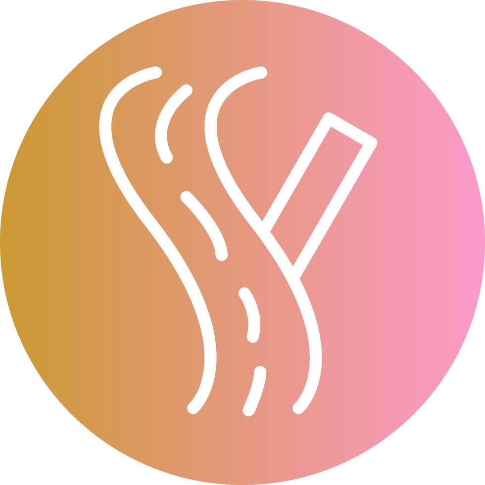 Linked Road Sign Vector Icon
