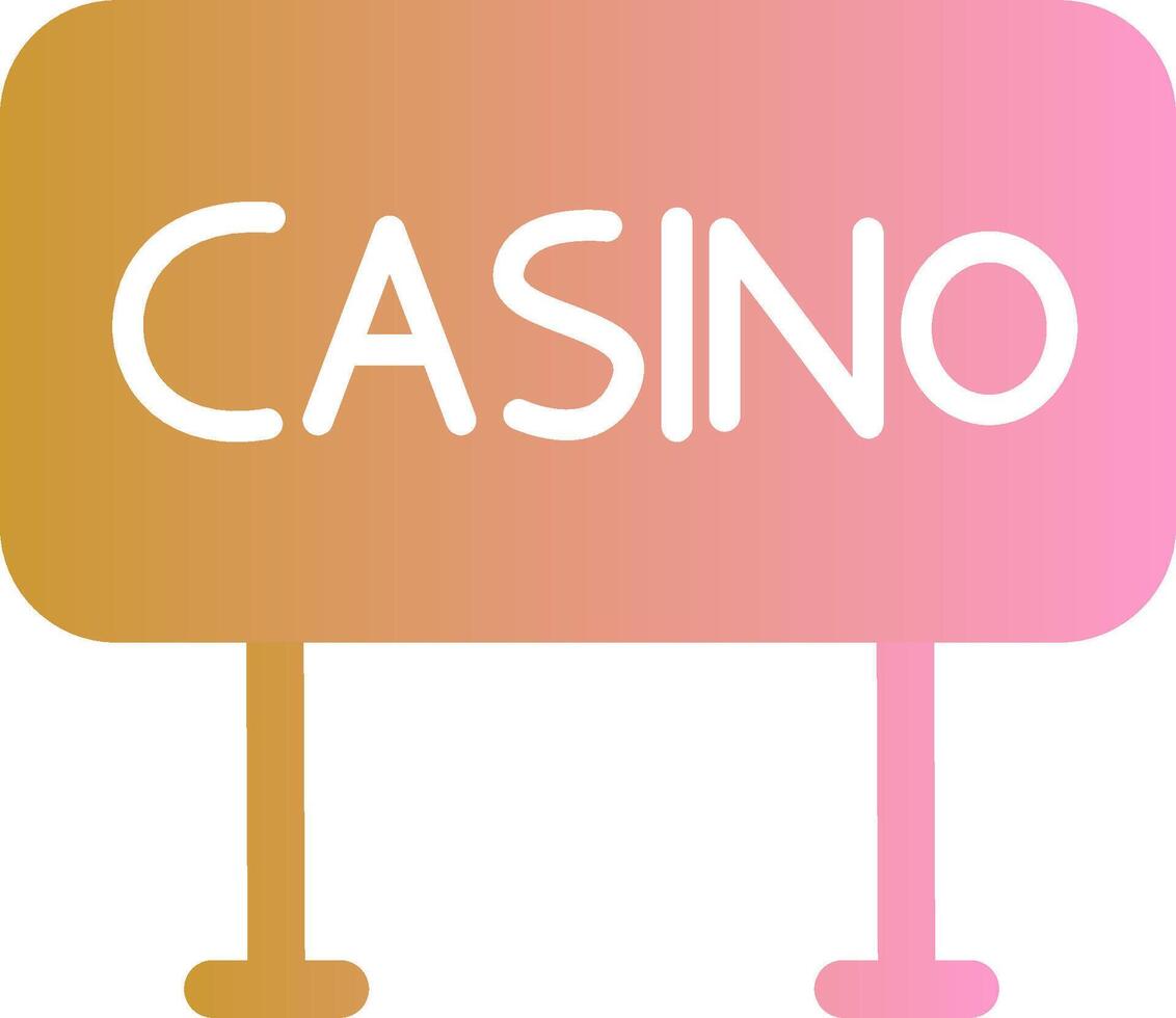 Casino Sign Vector Icon