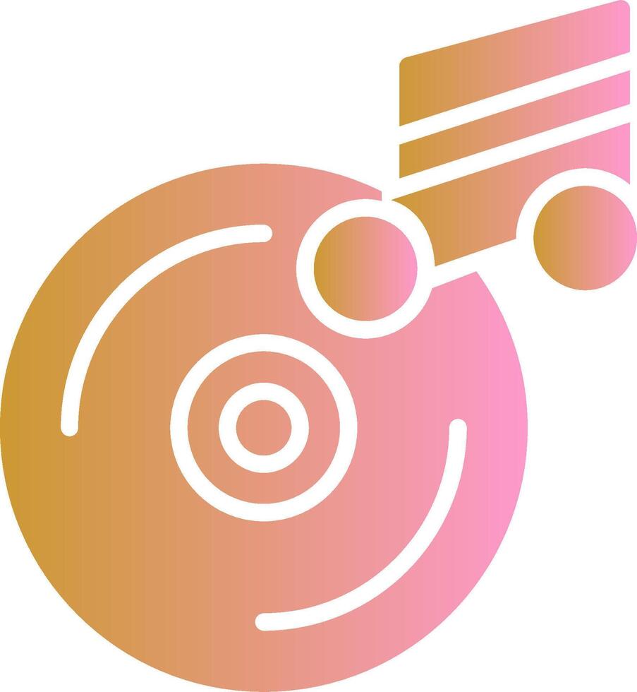 icono de vector de cd de música