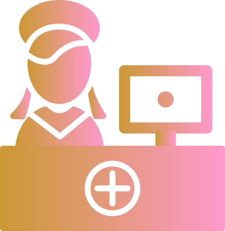 Hospital Reception Vector Icon