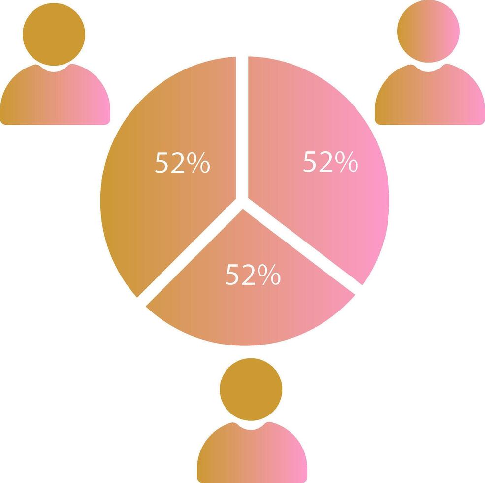 icono de vector de estadísticas de candidatos