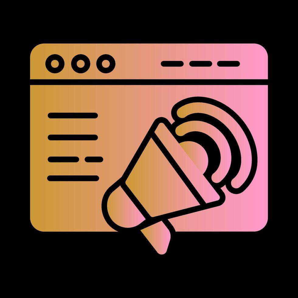 Website Promotion Vector Icon