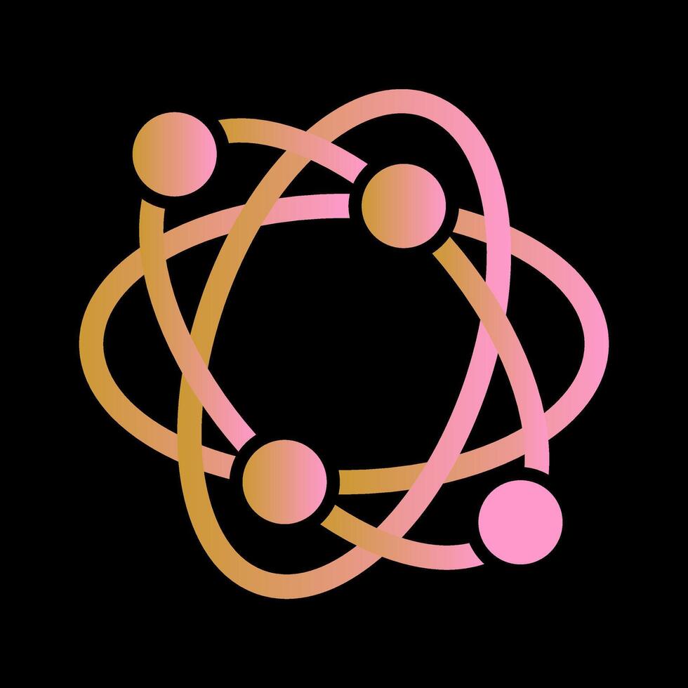 Atomic Structure Vector Icon