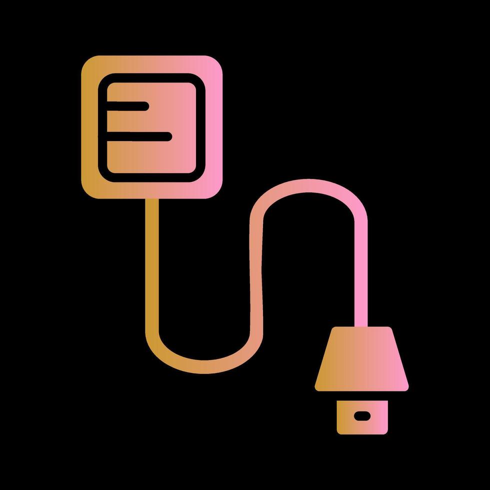 icono de vector de cable