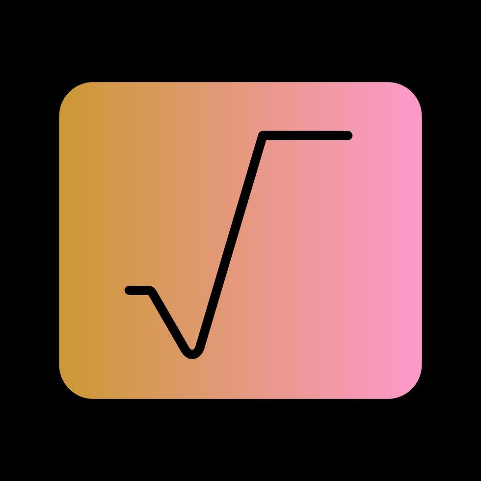 Square Root Vector Icon