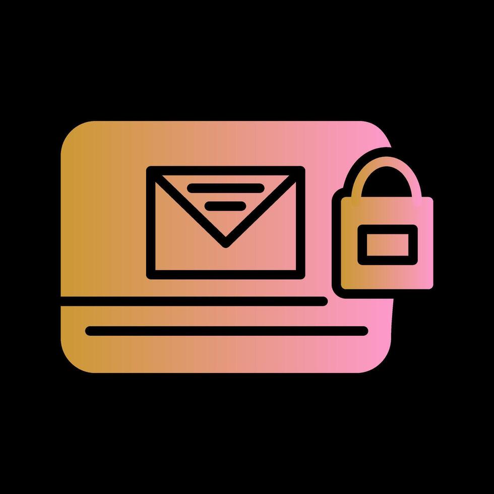 Locked Mail Vector Icon